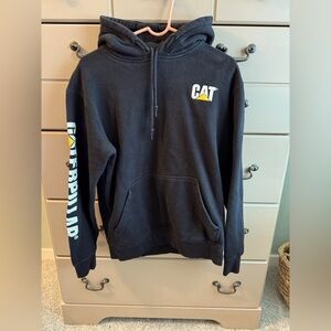 Caterpillar men’s sweatshirt logo sleeve